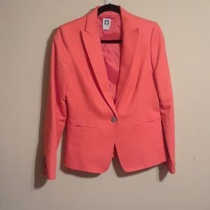 ANNE KLEIN. - ORANGE BLAZER. - SIZE 6